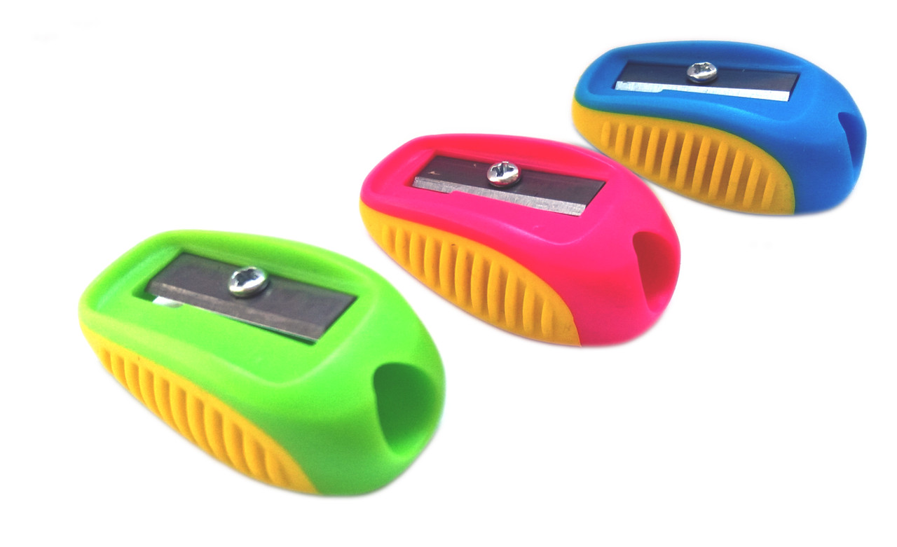 Підстругачка для олівців CLASS (4819C), пластикова, Soft Ergonomic Nugget